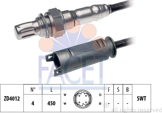 FACET 10.7158 - Sonda lambda www.autoricambi360.it