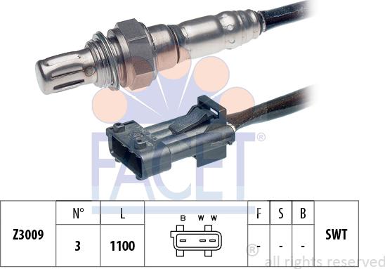 FACET 10.7106 - Sonda lambda www.autoricambi360.it