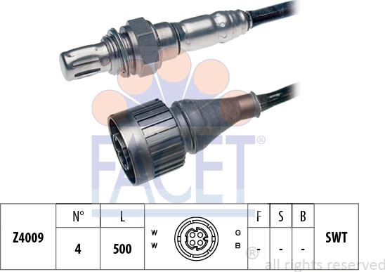 FACET 10.7188 - Sonda lambda www.autoricambi360.it