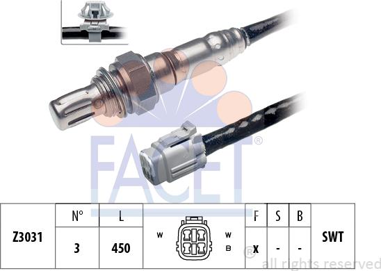 FACET 10.7866 - Sonda lambda www.autoricambi360.it
