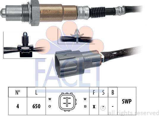 FACET 10.7805 - Sonda lambda www.autoricambi360.it