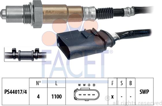 FACET 10.7356 - Sonda lambda www.autoricambi360.it