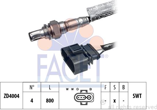 FACET 10.7352 - Sonda lambda www.autoricambi360.it