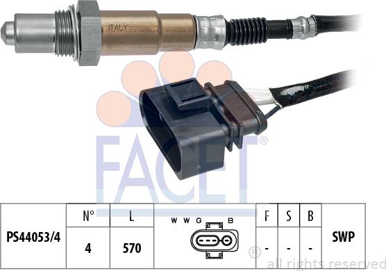 FACET 10.7301 - Sonda lambda www.autoricambi360.it