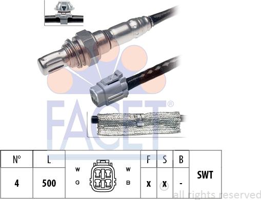 FACET 10.7384 - Sonda lambda www.autoricambi360.it