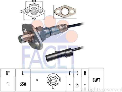 FACET 10.7248 - Sonda lambda www.autoricambi360.it