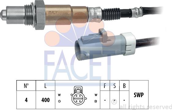FACET 10.8219 - Sonda lambda www.autoricambi360.it