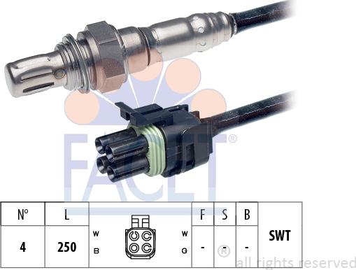 FACET 10.7269 - Sonda lambda www.autoricambi360.it