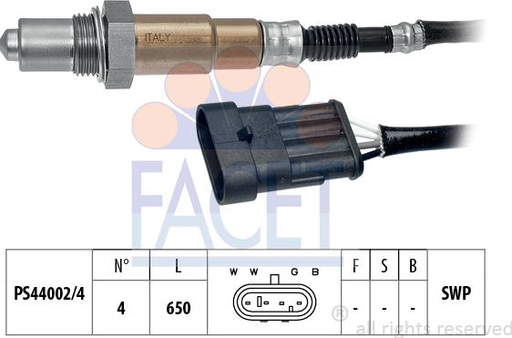FACET 10.7214 - Sonda lambda www.autoricambi360.it