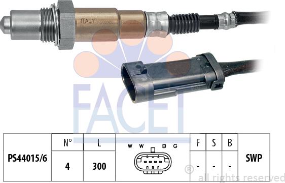 FACET 10.7281 - Sonda lambda www.autoricambi360.it