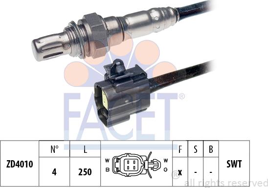 FACET 10.7232 - Sonda lambda www.autoricambi360.it