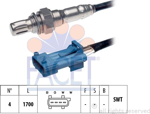 FACET 10.7224 - Sonda lambda www.autoricambi360.it