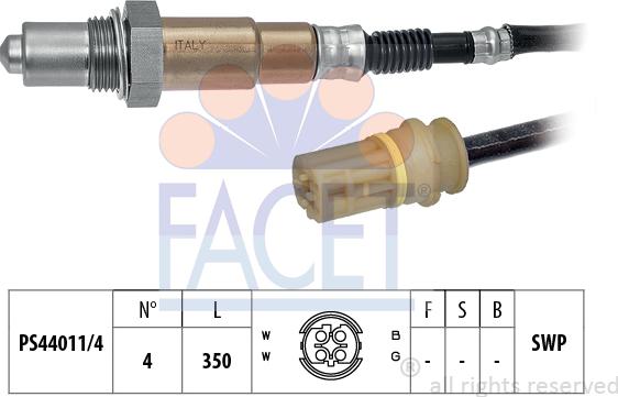 FACET 10.7274 - Sonda lambda www.autoricambi360.it