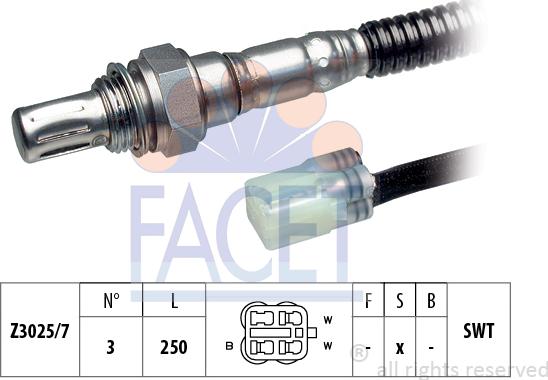 FACET 10.7787 - Sonda lambda www.autoricambi360.it
