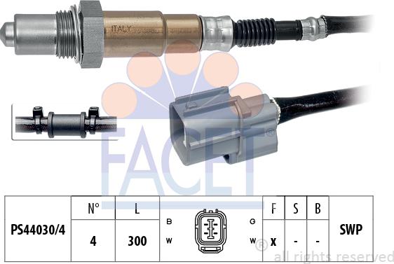 FACET 10.7725 - Sonda lambda www.autoricambi360.it