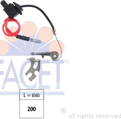 FACET 1.3691/6 - Kit contatti, Distributore di accensione www.autoricambi360.it