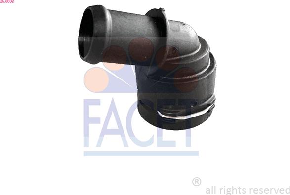 FACET 26.0003 - Flangia d. refrigerante www.autoricambi360.it