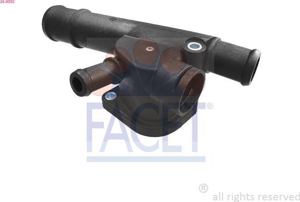 FACET 26.0002 - Flangia d. refrigerante www.autoricambi360.it