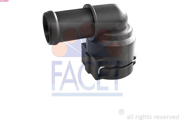 FACET 26.0007 - Flangia d. refrigerante www.autoricambi360.it