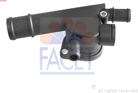 FACET 26.0015 - Flangia d. refrigerante www.autoricambi360.it
