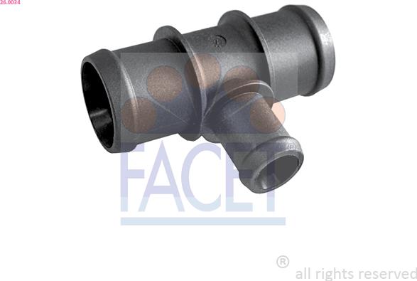 FACET 26.0034 - Flangia d. refrigerante www.autoricambi360.it