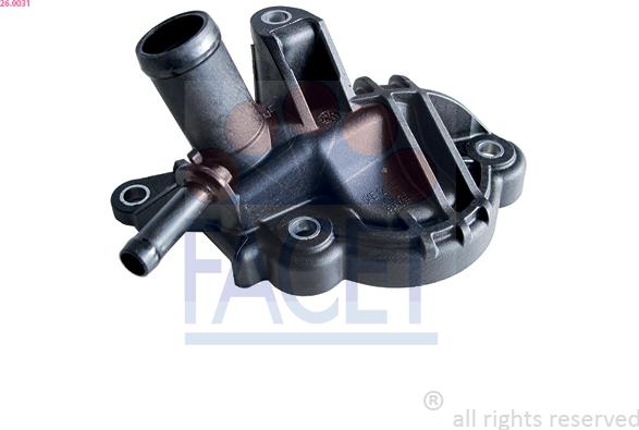 FACET 26.0031 - Flangia d. refrigerante www.autoricambi360.it