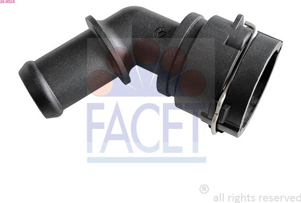 FACET 26.0024 - Flangia d. refrigerante www.autoricambi360.it