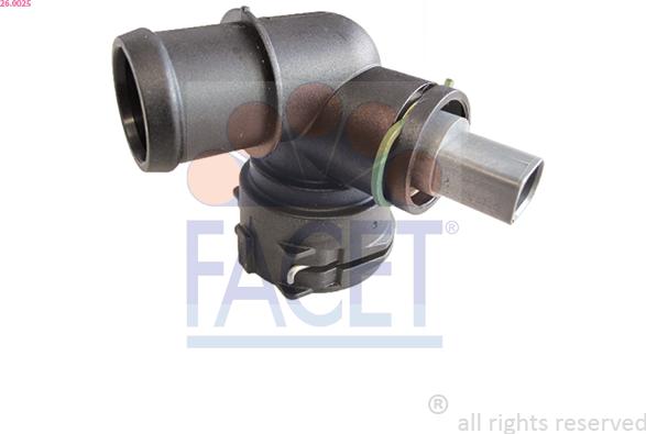 FACET 26.0025 - Flangia d. refrigerante www.autoricambi360.it