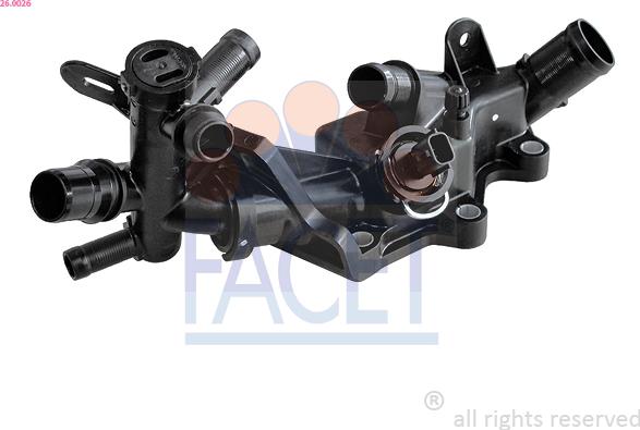 FACET 26.0026 - Flangia d. refrigerante www.autoricambi360.it