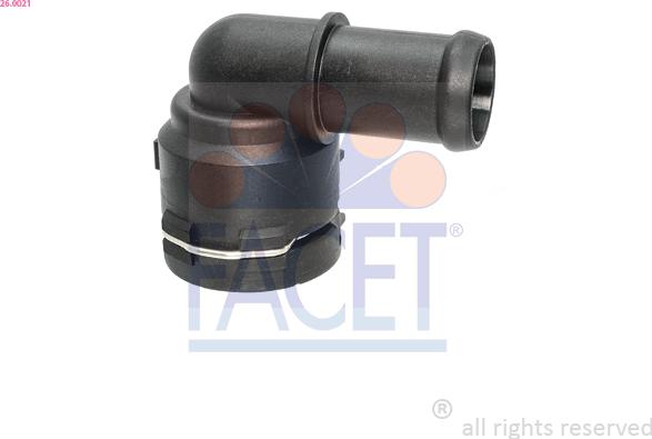 FACET 26.0021 - Flangia d. refrigerante www.autoricambi360.it
