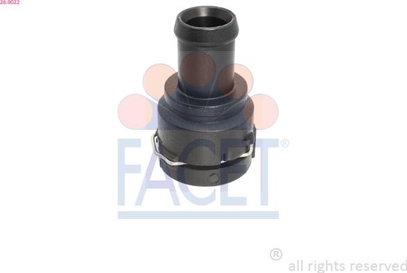 FACET 26.0022 - Flangia d. refrigerante www.autoricambi360.it