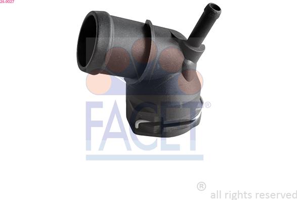 FACET 26.0027 - Flangia d. refrigerante www.autoricambi360.it