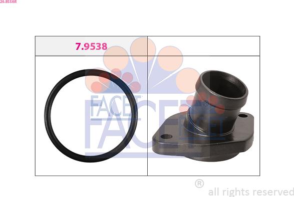 FACET 26.8556R - Flangia d. refrigerante www.autoricambi360.it