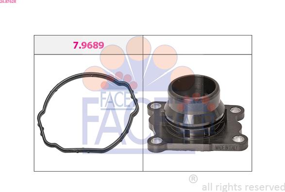 FACET 26.8762R - Flangia d. refrigerante www.autoricambi360.it
