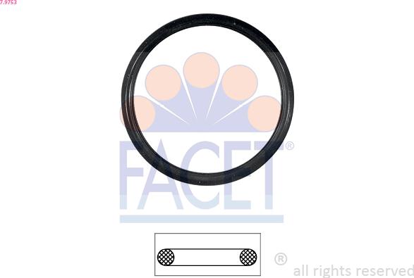 FACET 7.9753 - Guarnizione, Termostato www.autoricambi360.it