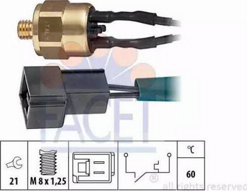 FACET 7.4096 - Sensore, Temperatura refrigerante www.autoricambi360.it
