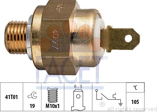 FACET 7.4097 - Sensore, Temperatura refrigerante www.autoricambi360.it