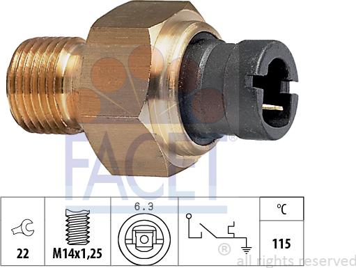 FACET 7.4041 - Sensore, Temperatura refrigerante www.autoricambi360.it