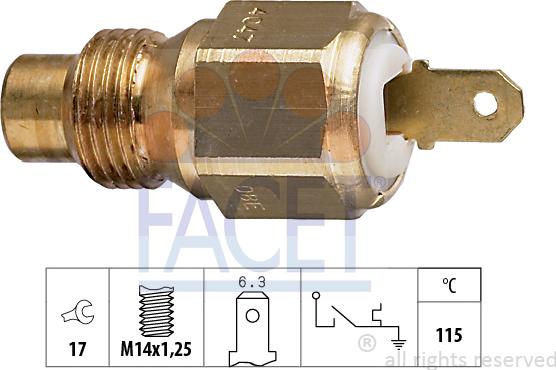 FACET 7.4047 - Sensore, Temperatura refrigerante www.autoricambi360.it