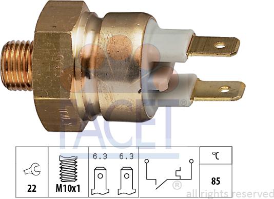 FACET 7.4056 - Sensore, Temperatura refrigerante www.autoricambi360.it