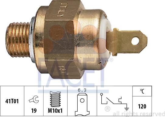 FACET 7.4007 - Sensore, Temperatura refrigerante www.autoricambi360.it