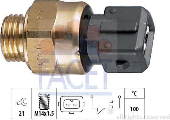 FACET 7.4081 - Sensore, Temperatura refrigerante www.autoricambi360.it