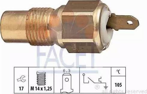 FACET 7.4029 - Sensore, Temperatura refrigerante www.autoricambi360.it