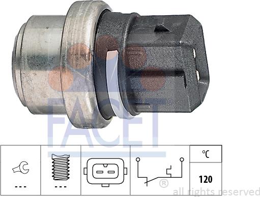 FACET 7.4074 - Sensore, Temperatura refrigerante www.autoricambi360.it