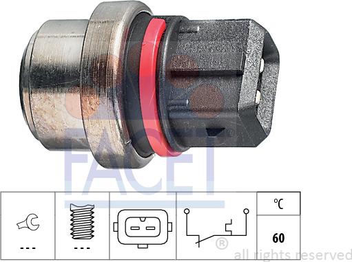 FACET 7.4075 - Sensore, Temperatura refrigerante www.autoricambi360.it