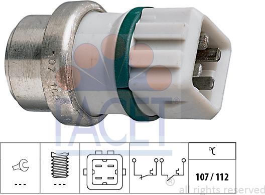 FACET 7.4104 - Sensore, Temperatura refrigerante www.autoricambi360.it