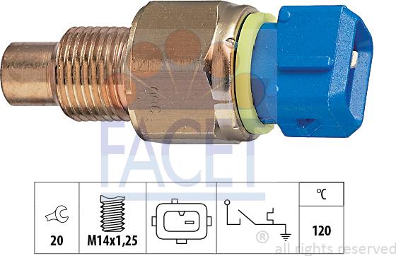 FACET 7.4131 - Sensore, Temperatura refrigerante www.autoricambi360.it