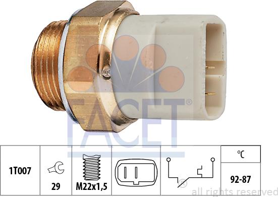 FACET 7.5049 - Termocontatto, Ventola radiatore www.autoricambi360.it