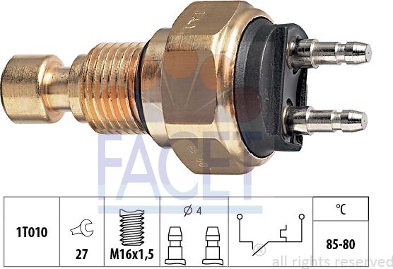 FACET 7.5035 - Termocontatto, Ventola radiatore www.autoricambi360.it