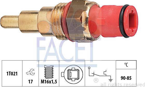 FACET 7.5070 - Termocontatto, Ventola radiatore www.autoricambi360.it